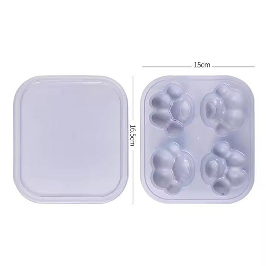 4 - Grid Paw Shape Ice Tray - XUANMAN