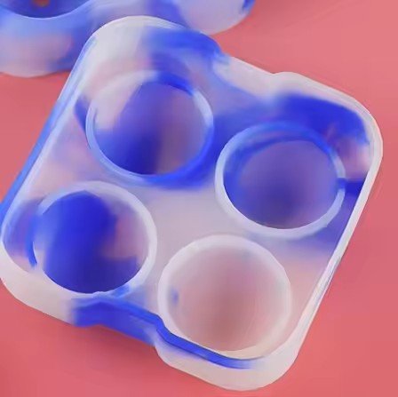 4 - Grid Round Ice Tray, Silicone Ice Ball Maker - XUANMAN