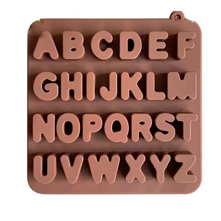 Alphabet Ice Cube Tray, Silicone, 26 - Grids - XUANMAN