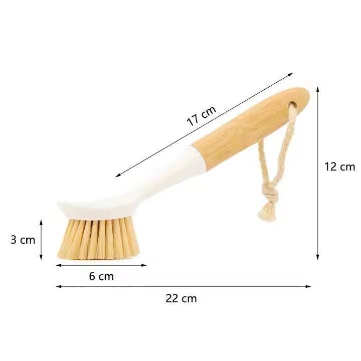 Bamboo Handle Cleaning Brush Set - XUANMAN