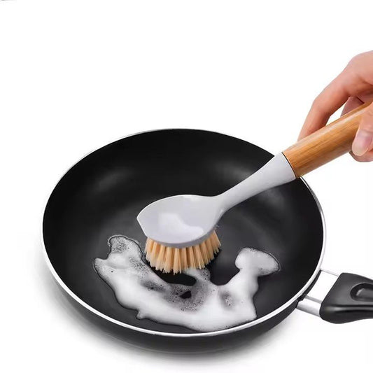 Bamboo Handle Cleaning Brush Set - XUANMAN