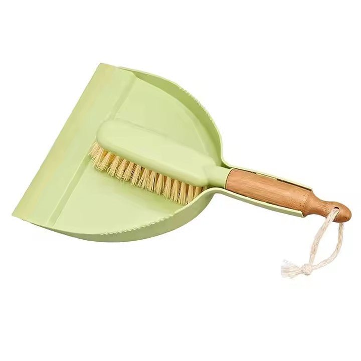 Bamboo Handle Dustpan & Brush Set - XUANMAN