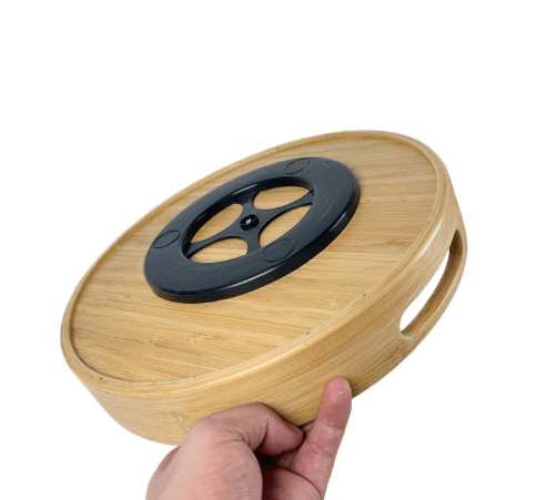 Bamboo Rotating Storage Tray - XUANMAN