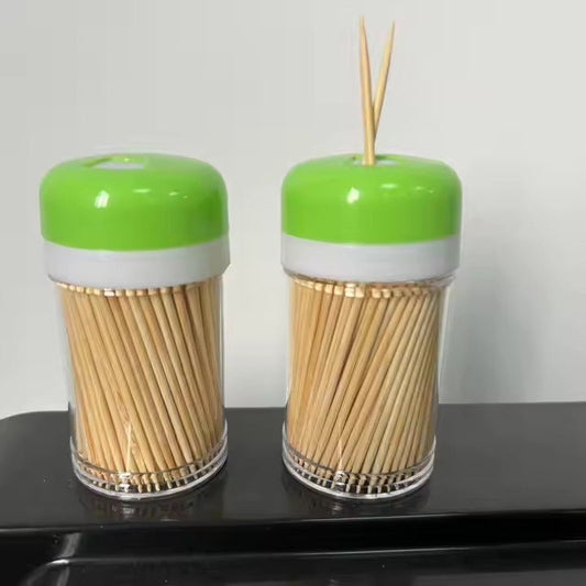 Bamboo Toothpicks with Dispenser, Eco - Friendly - XUANMAN