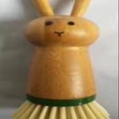 Bunny - Shaped Cleaning Brush, Bamboo - XUANMAN