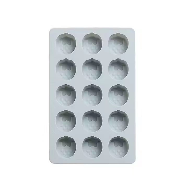 Cartoon Strawberry Silicone Ice Cube Tray, 15 Grid - XUANMAN