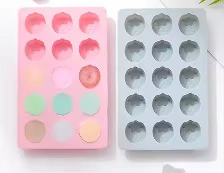 Cartoon Strawberry Silicone Ice Cube Tray, 15 Grid - XUANMAN