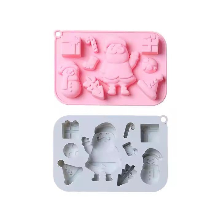 Christmas Santa Silicone Ice Cube Tray, 8 - Grid - XUANMAN