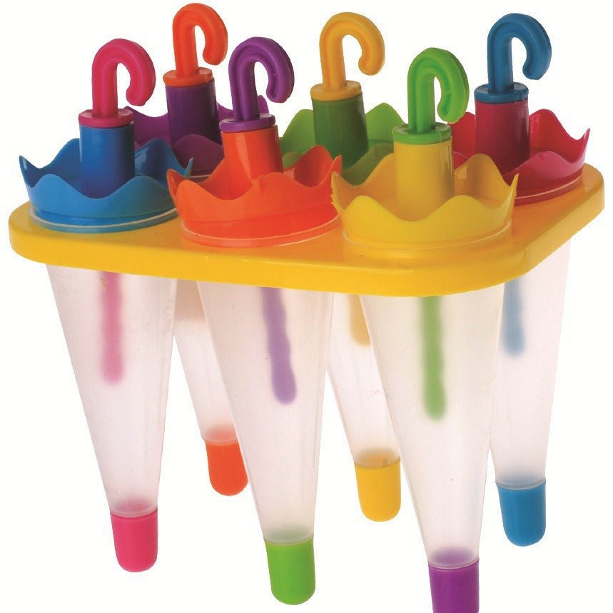 Colorful Umbrella Ice Pop Mold, 6 - Grid - XUANMAN