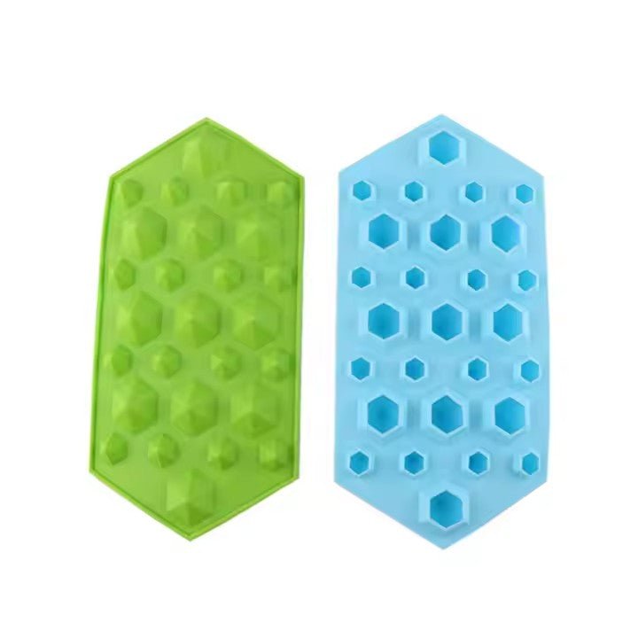 Diamond - Shaped Ice Cube Tray, 27 Grids - XUANMAN