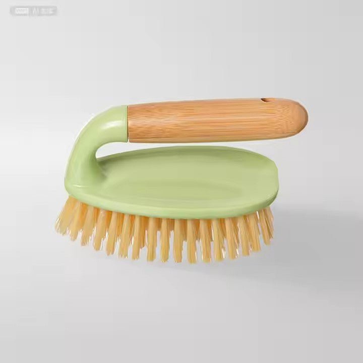 Ergonomic Bamboo Handle Scrub Brush - XUANMAN