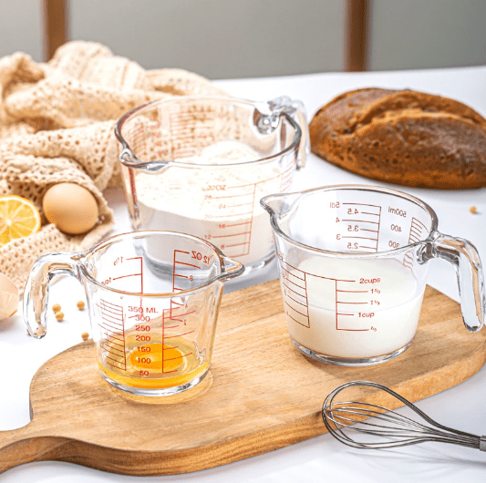 Glass Measuring Cup with Handle, Heat Resistant - XUANMAN
