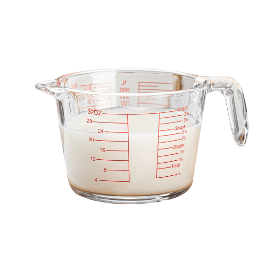 Glass Measuring Cup with Handle, Heat Resistant - XUANMAN