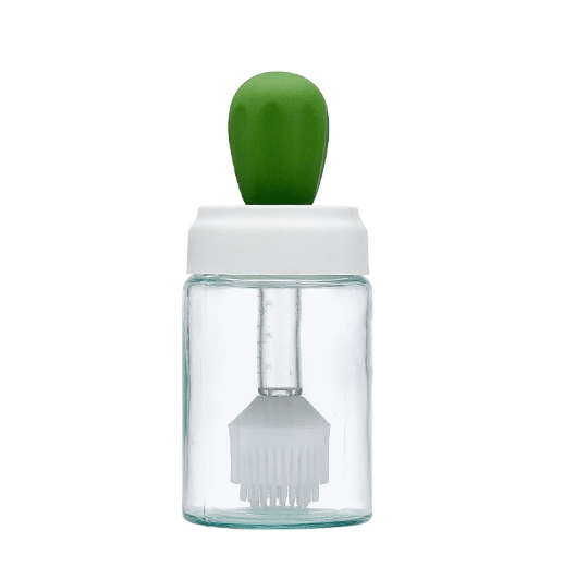 Glass Oil Bottle with Silicone Brush for Cooking - XUANMAN
