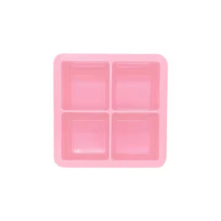 Large Silicone Ice Cube Tray, 4 - Grid Square - XUANMAN
