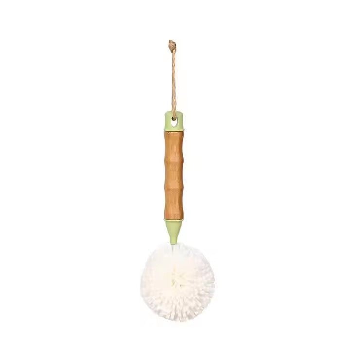 Microfiber Cleaning Brush, Bamboo Handle - XUANMAN