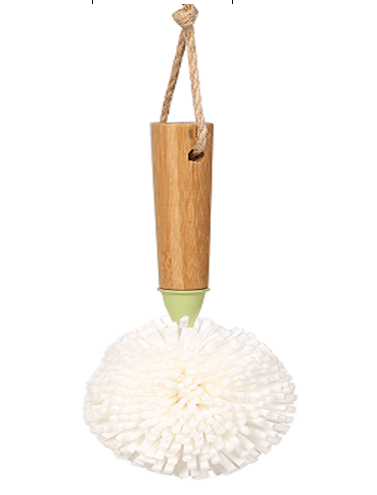 Microfiber Cleaning Brush, Short Handle Bamboo - XUANMAN