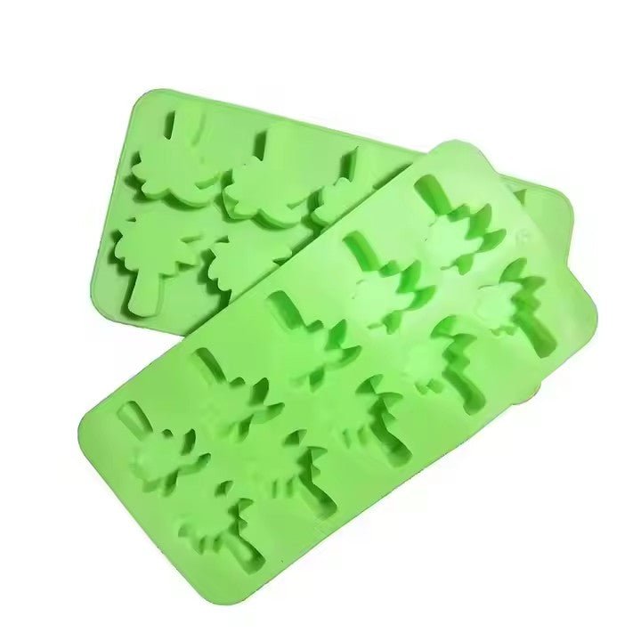 Palm Tree Silicone Ice Cube Tray, 10 - Grid - XUANMAN