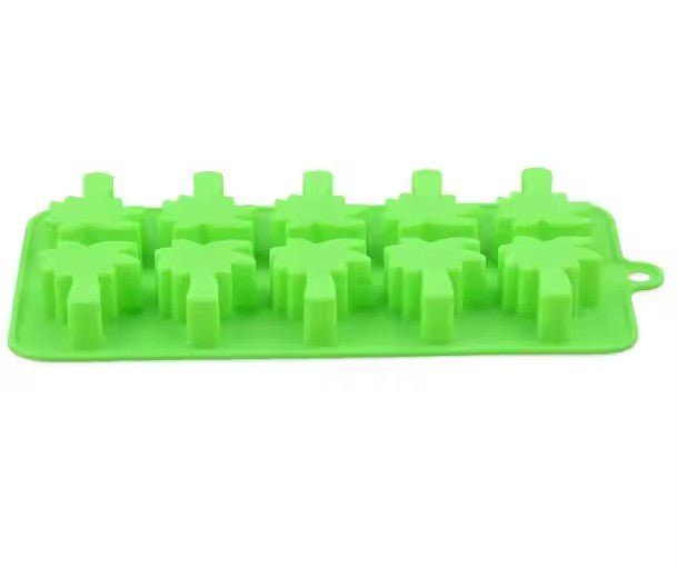 Palm Tree Silicone Ice Cube Tray, 10 - Grid - XUANMAN