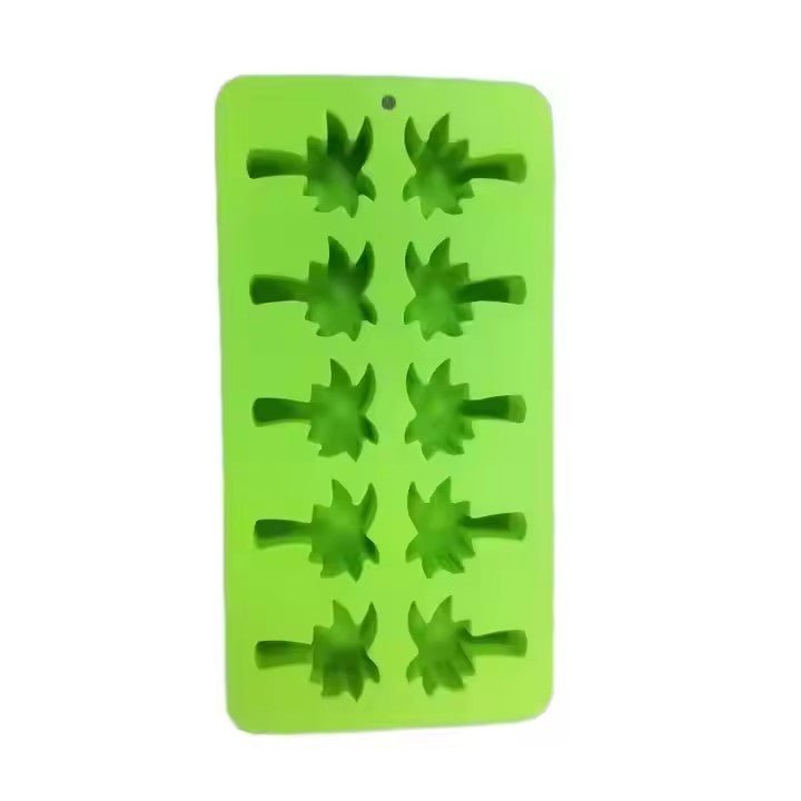Palm Tree Silicone Ice Cube Tray, 10 - Grid - XUANMAN