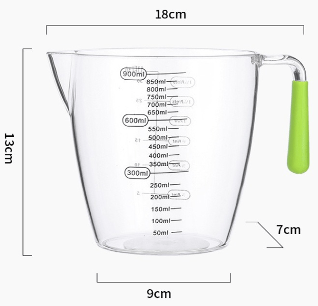 Plastic Measuring Cup with Handle, Food Grade - XUANMAN