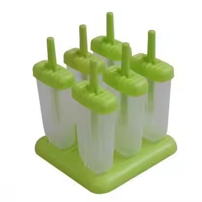 Popsicle Mold Set, Reusable Ice Pop Maker with 6 Grids - XUANMAN
