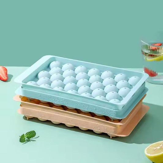 PP Round Ice Cube Tray, 33 Grid - XUANMAN