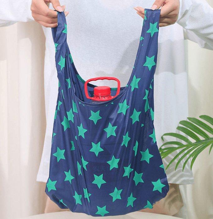 Reusable Foldable Shopping Bag, Polyester - XUANMAN
