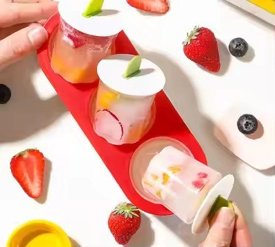 Reusable Ice Pop Maker, 3 - grid - XUANMAN
