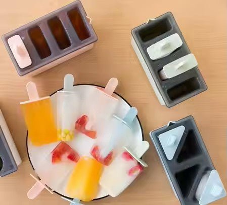 Reusable Ice Pop Maker, 4 - grid - XUANMAN
