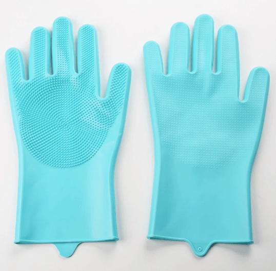 Silicone Dishwashing Gloves with Scrubbing Bristles - XUANMAN