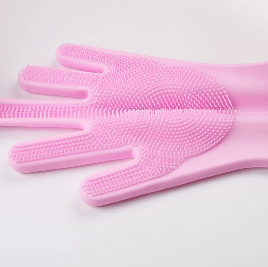 Silicone Dishwashing Gloves with Scrubbing Bristles - XUANMAN