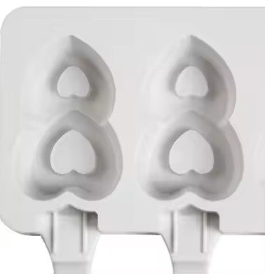 Silicone Double Heart Ice Pop Mold - XUANMAN