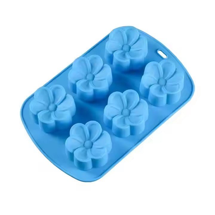 Silicone Flower Ice Cube Tray, 6 - Grid - XUANMAN
