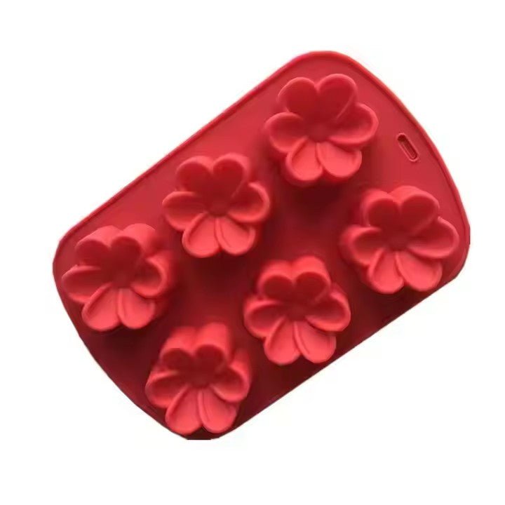 Silicone Flower Ice Cube Tray, 6 - Grid - XUANMAN