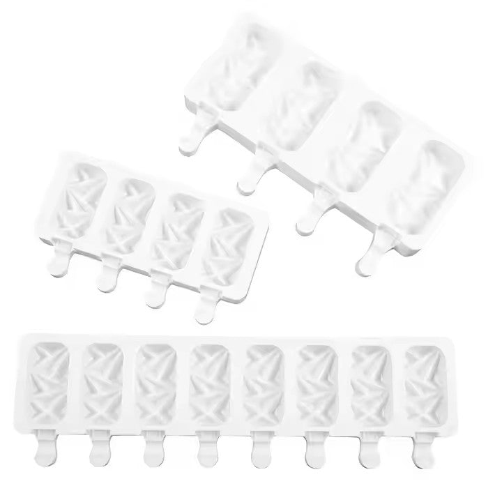 Silicone Geometric Ice Cream Mold, 4 - Grid - XUANMAN