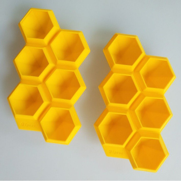 Silicone Hexagon Ice Cube Tray, 6 - Grid - XUANMAN