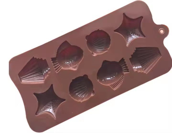 Silicone Ice Cube Tray, Fish, Shell, Starfish - XUANMAN