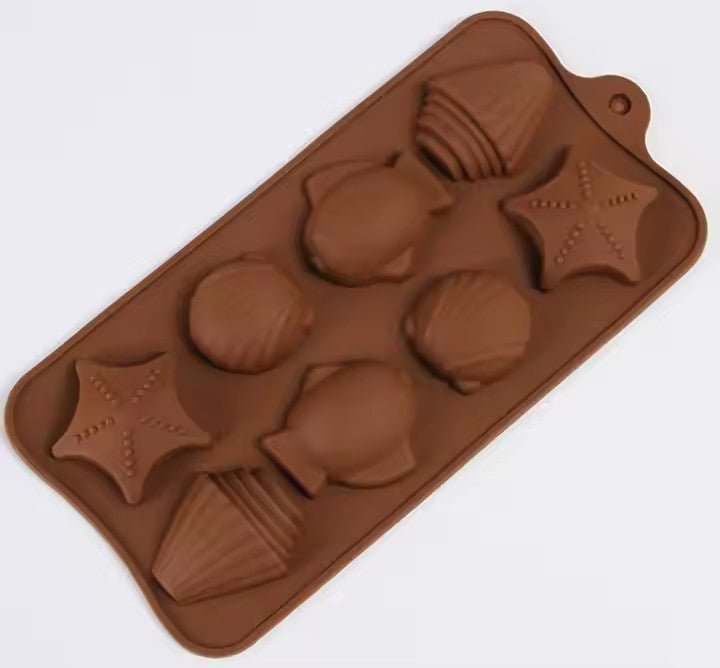 Silicone Ice Cube Tray, Fish, Shell, Starfish - XUANMAN