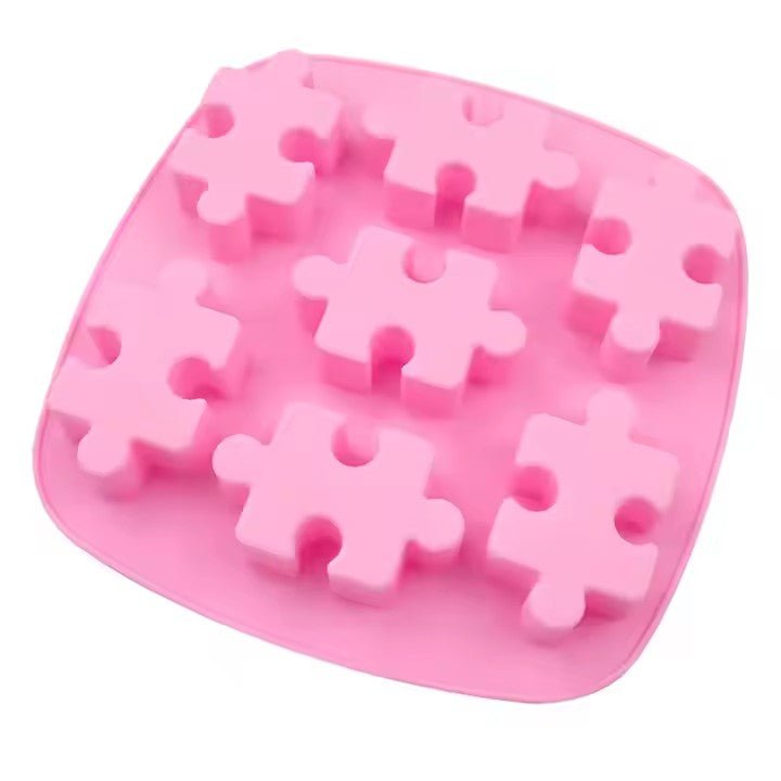 Silicone Puzzle Ice Cube Tray, 7 - Grid - XUANMAN