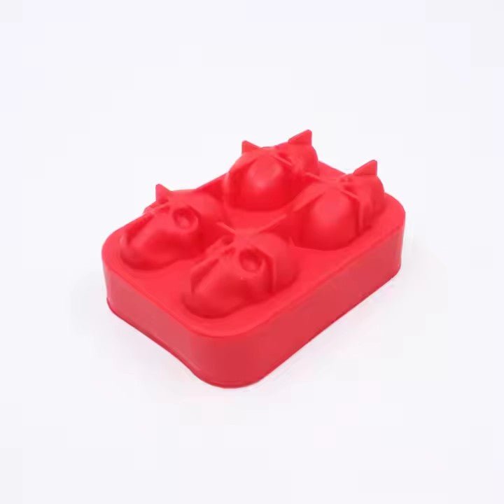 Skull Silicone Ice Mold, 4 - Grid - XUANMAN