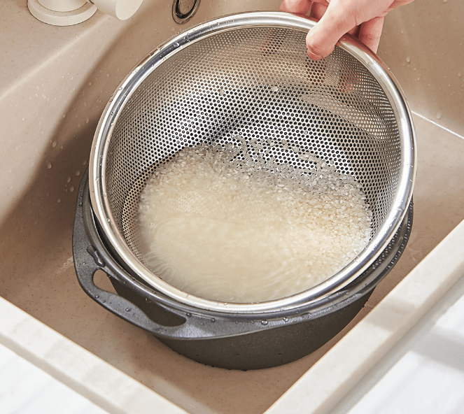 Stainless Steel Colander Bowl, Double Layer Strainer - XUANMAN