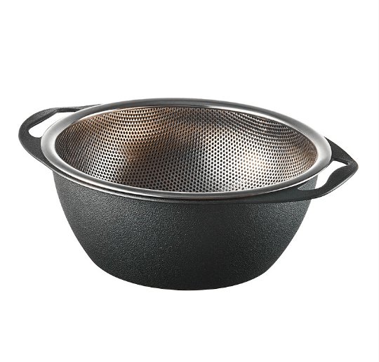 Stainless Steel Colander Bowl, Double Layer Strainer - XUANMAN
