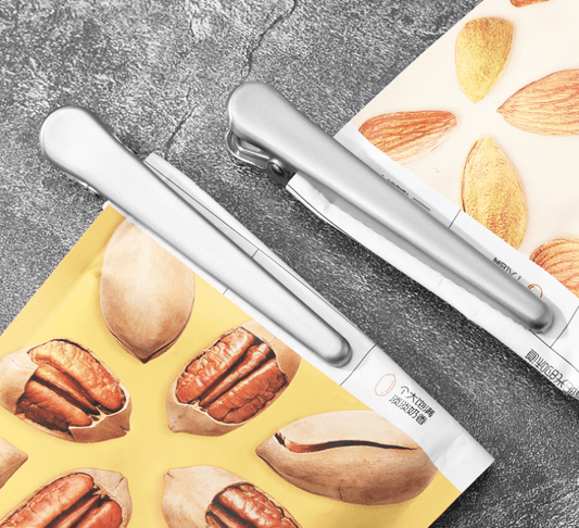 Stainless Steel Food Bag Clips, 2 Sizes - XUANMAN