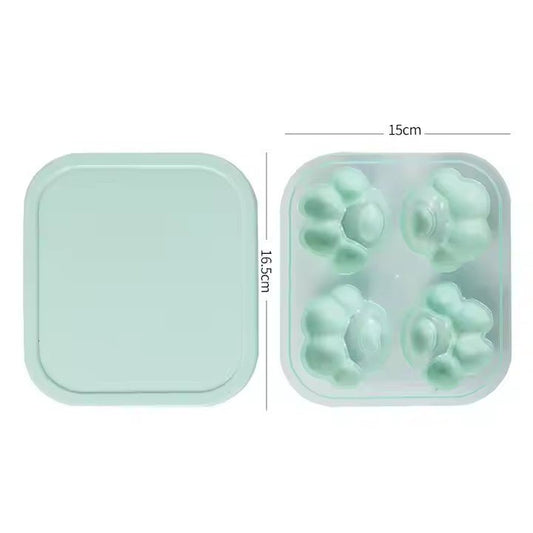 4 - Grid Paw Shape Ice Tray - XUANMAN