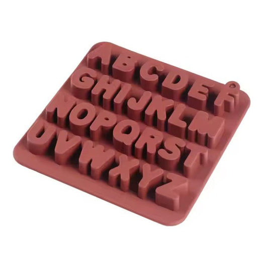 Alphabet Ice Cube Tray, Silicone, 26 - Grids - XUANMAN
