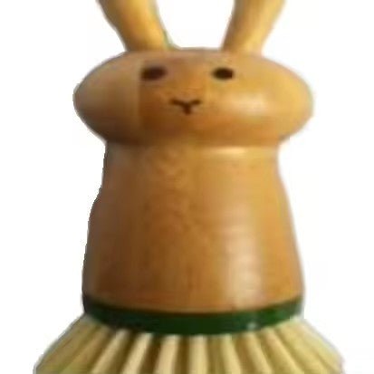 Bunny - Shaped Cleaning Brush, Bamboo - XUANMAN