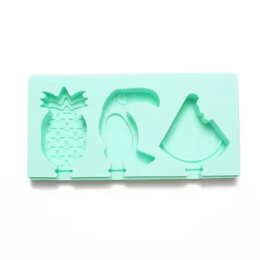 Cartoon Fruit Silicone Ice Mold, 6 - grid - XUANMAN