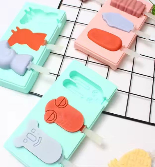 Cartoon Fruit Silicone Ice Mold, 6 - grid - XUANMAN