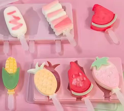 Cartoon Silicone Popsicle Mold, Animal & Fun Shapes - XUANMAN